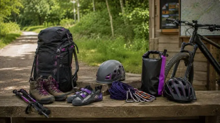 Uitrusting voor wandelen, klimmen, fietsen en watersport
